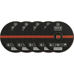 ΔΙΣΚΟΙ ΚΟΠΗΣ ΜΕΤΑΛΛΟΥ ΣΕΤ 75ΜΜ YT-0994