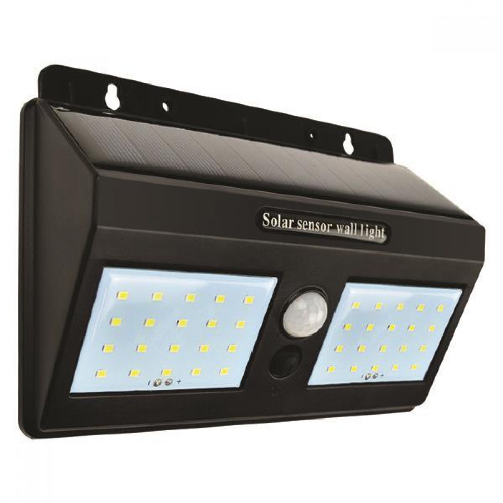 ΦΩΤΙΣΤΙΚΟ ΤΟΙΧΟΥ ΦΩΤΟΒΟΛΤΑΪΚΟ ΜΕ ΑΝΙΧΝΕΥΤΗ ΚΙΝΗΣΗΣ & ΦΩΤΟΚΥΤΤΑΡΟ ΗΜΕΡΑΣ-ΝΥΧΤΑΣ 1,20W 6500Κ