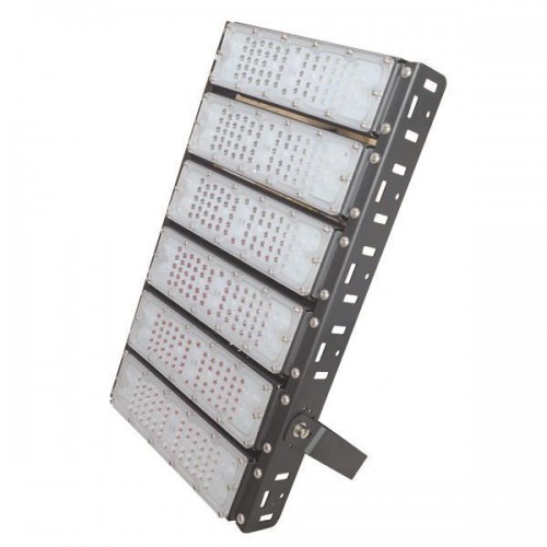 ΠΡΟΒΟΛΕΑΣ LED SMD 6Χ50/300W AC100-240V ΜΑΥΡΟΣ IP65 PLUS 4000K Ουδέτερο Λευκό Eurolamp