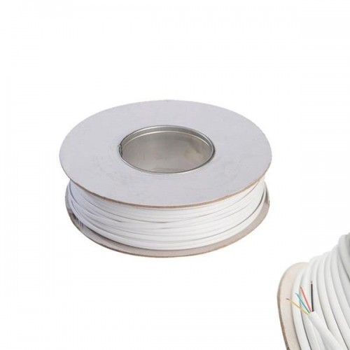 ΚΑΛΩΔΙΟ ΤΗΛΕΦΩΝΟΥ ΠΛΑΚΕ 2 ΖΕΥΓΩΝ ΛΕΥΚΟ Rj11 1m