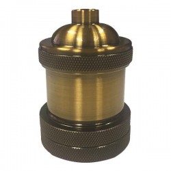 ΝΤΟΥΙ ΜΕΤΑΛΛΙΚΟ ΚΑΦΕ ΜΠΡΟΝΖΕ Ε27 EUROLAMP