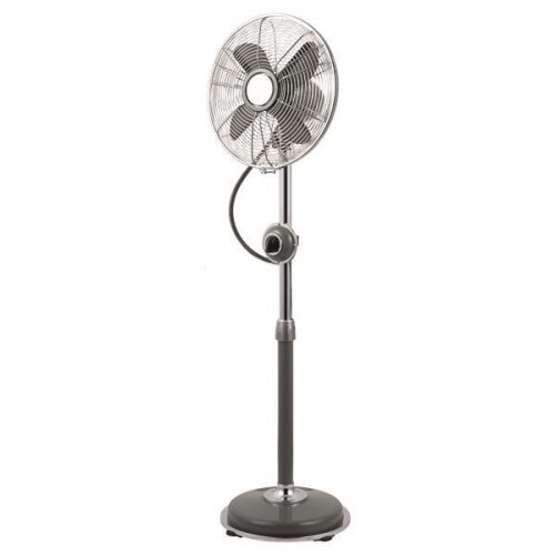 ΑΝΕΜΙΣΤΗΡΑΣ ΜΕΤΑΛΛΙΚΟΣ VINTAGE ΟΡΘΟΣΤΑΤΗ 2ΣΕ1 ΓΚΡΙ Φ34 35W