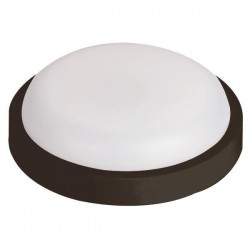 ΦΩΤΙΣΤΙΚΟ ΤΟΙΧΟΥ ΣΤΡΟΓΓΥΛΟ LED 30W Φ320X102 4000K IP65 ΜΑΥΡΟ PLUS EUROLAMP