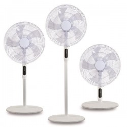 ΑΝΕΜΙΣΤΗΡΑΣ ΜΕ ΟΡΘΟΣΤΑΤΗ ΛΕΥΚΟΣ 3ΣΕ1 DC ΜΟΤΕΡ Φ45 25W ΜΕ ΚΟΝΤΡΟΛ EUROLAMP