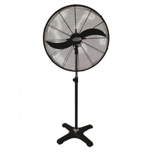 ΑΝΕΜΙΣΤΗΡΑΣ ΒΙΟΜΗΧΑΝΙΚΟΣ ΜΕΤΑΛΛΙΚΟΣ ΜΕ ΟΡΘΟΣΤΑΤΗ ΜΑΥΡΟΣ Φ81 200W ΜΕ ΔΙΑΚΟΠΤΗ ΠΕΡΙΣΤΡΟΦΗΣ EUROLAMP