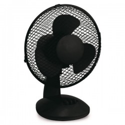 ΑΝΕΜΙΣΤΗΡΑΣ ΕΠΙΤΡΑΠΕΖΙΟΣ ΜΑΥΡΟΣ Φ27 25W - EUROLAMP