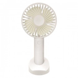 ΑΝΕΜΙΣΤΗΡΑΣ ΧΕΙΡΟΣ ΕΠΑΝΑΦΟΡΤΙΖΟΜΕΝΟΣ ΜΕ USB ΜΕ ΒΑΣΗ ΚΙΝΗΤΟΥ  Φ10 ΛΕΥΚΟΣ - EUROLAMP