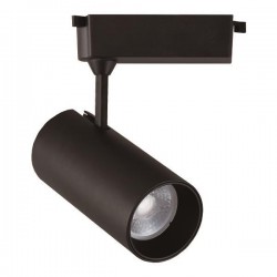 ΣΠΟΤ ΡΑΓΑΣ LED 2 ΓΡΑΜΜΩΝ 20W 3000K Φ70Χ160 ΜΑΥΡΟ PLUS EUROLAMP