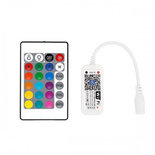 ΑΣΥΡΜΑΤΟ CONTROLLER RF Wifi & Bluetooth RGBW DC5-24V, 4CH*4A(Max. 100W) EUROLAMP