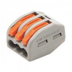 ΚΛΕΜΜΑ PCT-213 3 ΘΕΣΕΩΝ ΜΕ ΥΠΟΔΟΧΗ 0,80-2,5mm 32Α 400V EUROLAMP