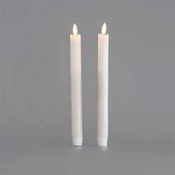 ΚΕΡΙ ΜΠΑΤΑΡΙΑΣ ΜΕ ΚΙΝΗΣΗ ΣΤΗ ΦΛΟΓΑ, ΛΕΥΚΟ, ΣΕΤ 2 ΤΜΧ, 2,2x24cm Magic Christmas