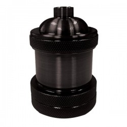 ΝΤΟΥΙ ΜΕΤΑΛΛΙΚΟ ΜΑΥΡΟ Ε27 EUROLAMP