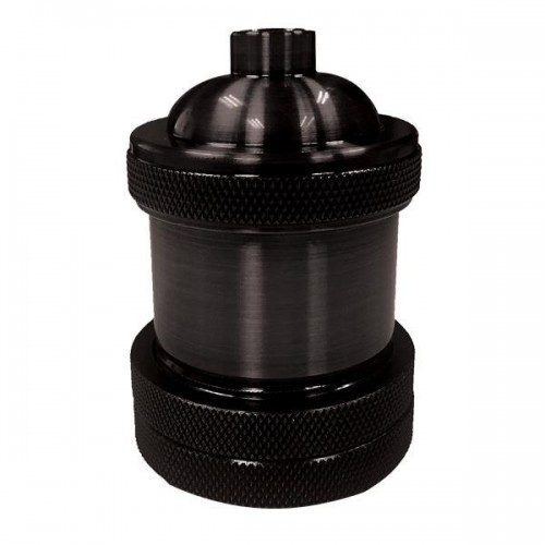 ΝΤΟΥΙ ΜΕΤΑΛΛΙΚΟ ΜΑΥΡΟ Ε27 EUROLAMP