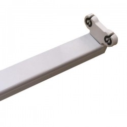 ΦΩΤΙΣΤΙΚΟ ΜΕΤΑΛΛΙΚΟ ΚΕΝΟ SLIM ΓΙΑ LED TUBE 2Χ1,50m EUROLAMP