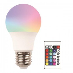 ΛΑΜΠΑ LED 9W Ε27 ΜΕ ΤΗΛΕΧΕΙΡΙΣΤΗΡΙΟ 220-240V RGBW EUROLAMP