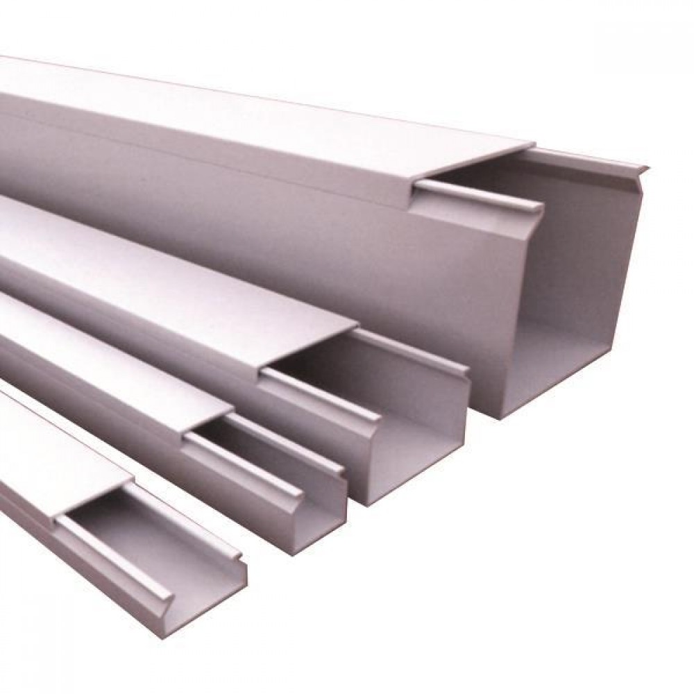 2 ΜΕΤΡΑ ΚΑΝΑΛΙ 40X40 ΠΛΑΣΤΙΚΟ ΑΣΠΡΟ