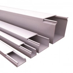 2 ΜΕΤΡΑ ΚΑΝΑΛΙ 40X40 ΠΛΑΣΤΙΚΟ ΑΣΠΡΟ