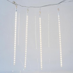 ΣΕΙΡΑ, 240 LED, 7V, ΜΕ 5 SNOWDROP 50cm, ΕΠΕΚΤΑΣΗ ΕΩΣ 3, ΜΕ ΜΕΤΑΣΧΗΜΑΤΙΣΤΗ, ΘΕΡΜΟ ΛΕΥΚΟ LED, ΠΡΟΕΚΤΑΣΗ ΠΑΡΟΧΗΣ 5m, IP44 Magic Christmas