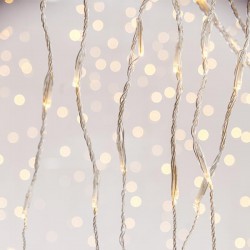 ΚΟΥΡΤΙΝΑ, 240 LED 3mm,31V ΜΕΤΑΣΧΗΜΑΤΙΣΤΗΣ, ΠΡΟΓΡΑΜΜΑ SNOWFALL, ΔΙΑΦΑΝΟ ΚΑΛΩΔΙΟ, ΘΕΡΜΟ ΛΕΥΚΟ LED, ΠΡΟΕΚΤΑΣΗ ΠΑΡΟΧΗΣ 3m, 200x100cm,ΙΡ44 Magc Christmas