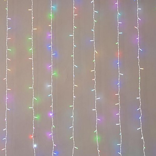 ΚΟΥΡΤΙΝΑ, 480 LED 5mm, ΕΠΕΚΤΑΣΗ ΕΩΣ 6, ΛΕΥΚΟ ΚΑΟΥΤΣΟΥΚ ΚΑΛΩΔΙΟ, SYNCHRONOUS RGBW LED, 300x300cm, ΧΩΡΙΣ ΠΡΙΖΑ ΚΑΙ CONTROLLER, IP65 Magic Chtistmas