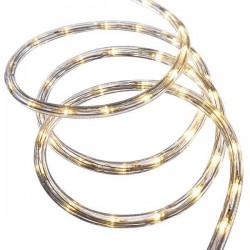 ΦΩΤΟΣΩΛΗΝΑΣ LED, ΜΟΝΟΚΑΝΑΛΟΣ, ΘΕΡΜΟ ΛΕΥΚΟ, 10m, 24 LED ΑΝΑ ΜΕΤΡΟ, IP44 Magic Christmas