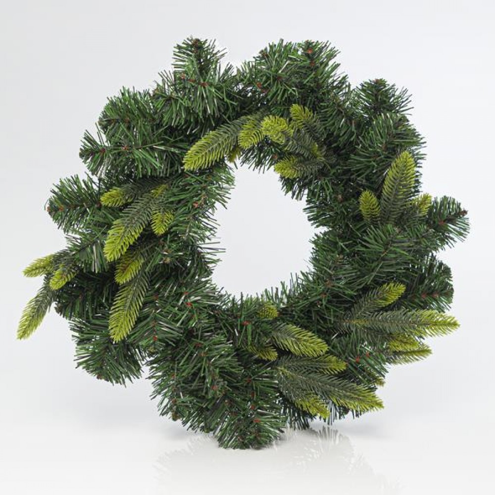 ΣΤΕΦΑΝΙ ΕΛΑΤΟΥ 50cm, ΠΡΑΣΙΝΟ ΜΕ P.E. Magic Christmas