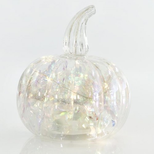 ΚΟΛΟΚΥΘΑ ΓΥΑΛΙΝΗ, ΦΩΤΙΖΟΜΕΝΗ, 12cm Magic Christmas