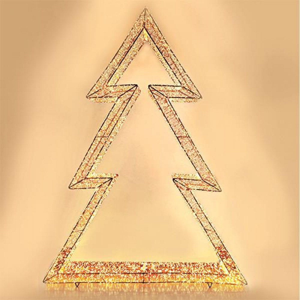 ΔΕΝΤΡΟ ΦΩΤΙΖΟΜΕΝΟ, 12000 ΘΕΡΜΑ LED, ΜΕ ΜΕΤΑΣΧΗΜΑΤΙΣΤΗ, ΧΑΛΚΟΥ, 130cm, IP44 Magic Christmas