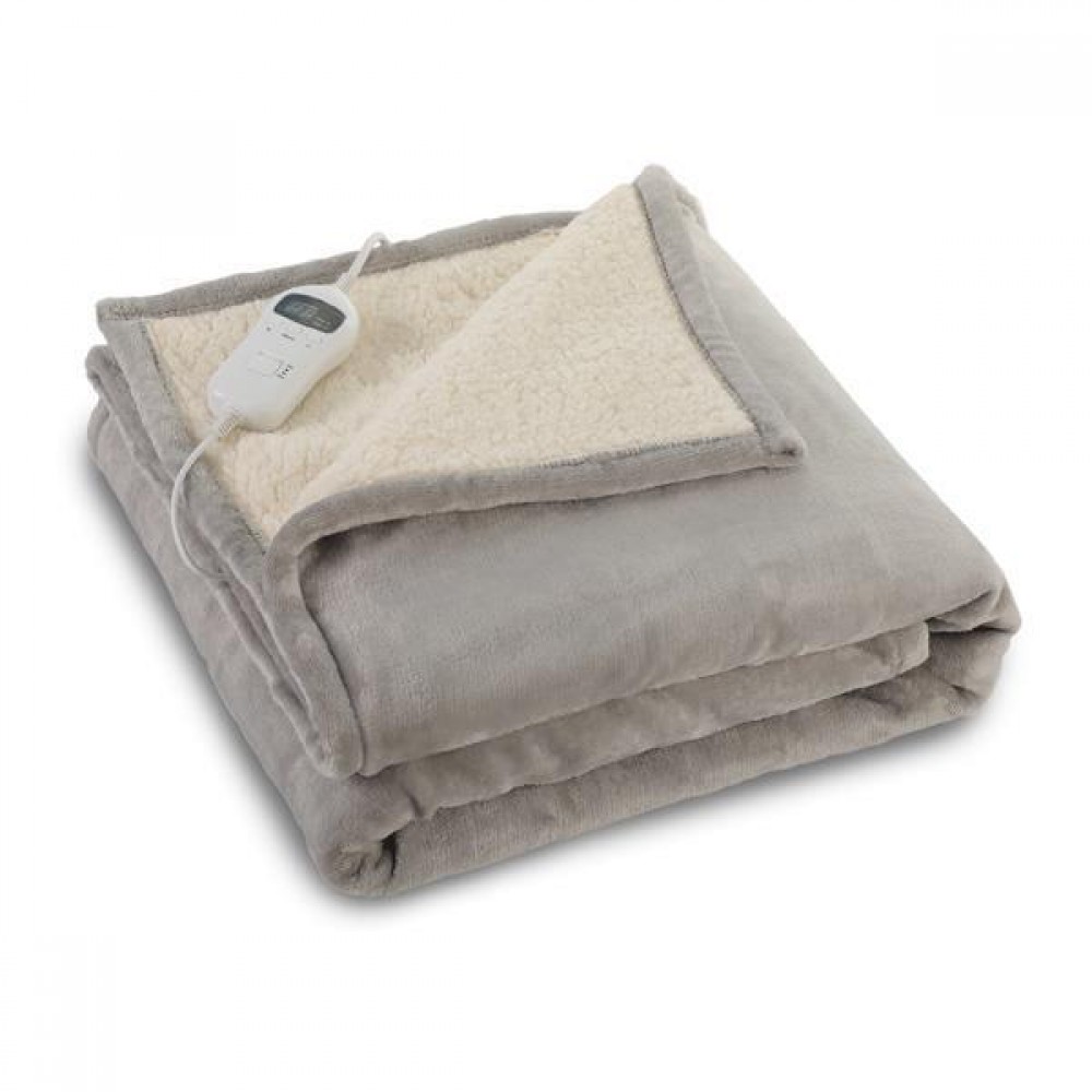 ΗΛΕΚΤΡΙΚΗ ΚΟΥΒΕΡΤΑ FLEECE 180*130CM, 10 ΡΥΘΜΙΣΕΙΣ ΘΕΡΜΟΚΡΑΣΙΑΣ, LED ΟΘΟΝΗ, ΧΡΟΝΟΔΙΑΚΟΠΤΗΣ 1-10H, ΠΛΕΝΟΜΕΝΗ, 120W EUROLAMP
