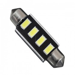 Λάμπα Αυτοκινήτου LED 42mm FESTOON - C5W 2rd Generation Can-Bus Series 4xSMD5630 2W 300lm 120° DC 12-16V IP20 Μ4.2 x Π1.2 x Υ1.2cm Ψυχρό Λευκό 6000K