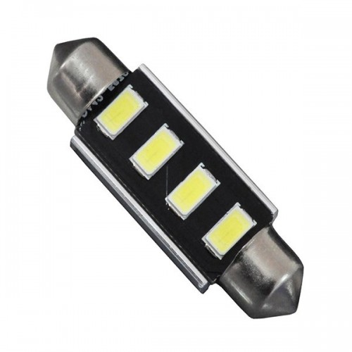 Λάμπα Αυτοκινήτου LED 42mm FESTOON - C5W 2rd Generation Can-Bus Series 4xSMD5630 2W 300lm 120° DC 12-16V IP20 Μ4.2 x Π1.2 x Υ1.2cm Ψυχρό Λευκό 6000K