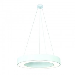 InLight Κρεμαστό φωτιστικό LED 50W 4000K σε λευκή απόχρωση D:80cm (6171-80-WH)