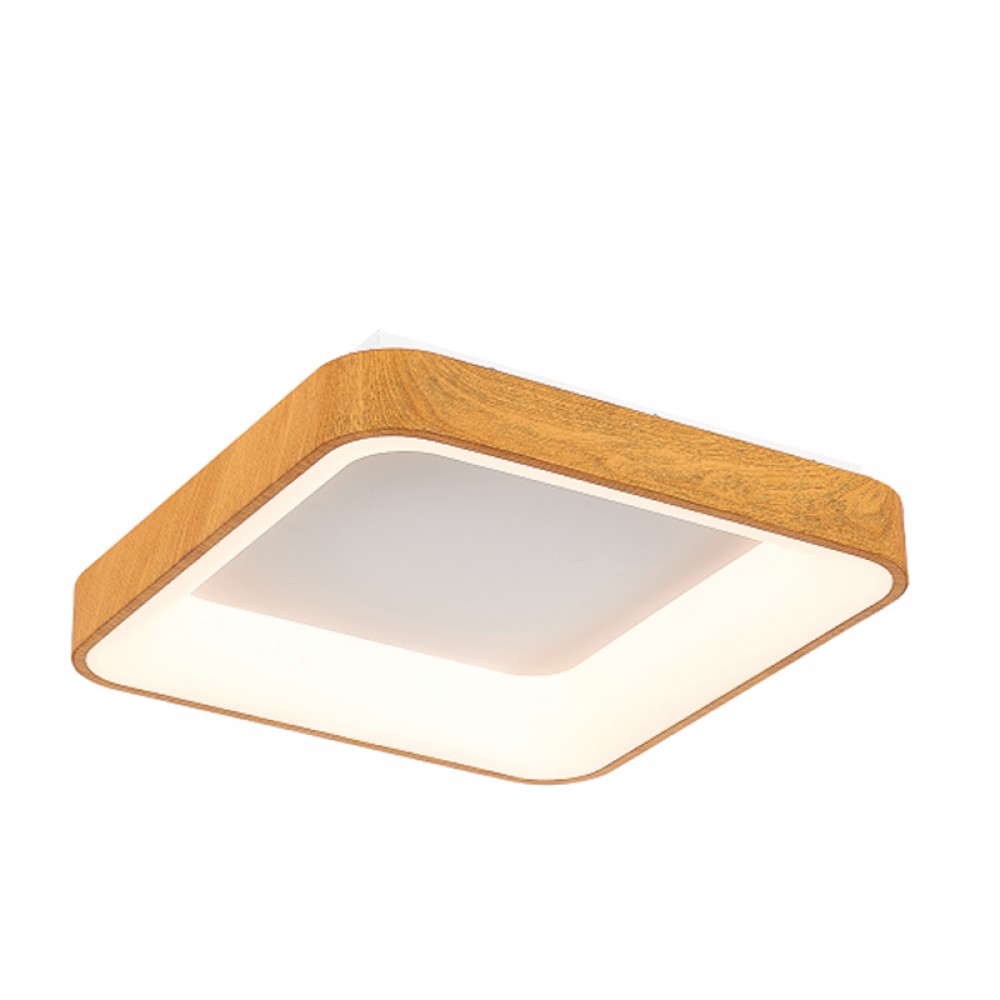 InLight Πλαφονιέρα οροφής LED 48W 4000K από καφέ μέταλλο και ακρυλικό D:48cm (42174-Β)