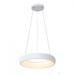 InLight Κρεμαστό φωτιστικό led 54W 3CCT από λευκό ακρυλικό D:40cm (42023-B-White)