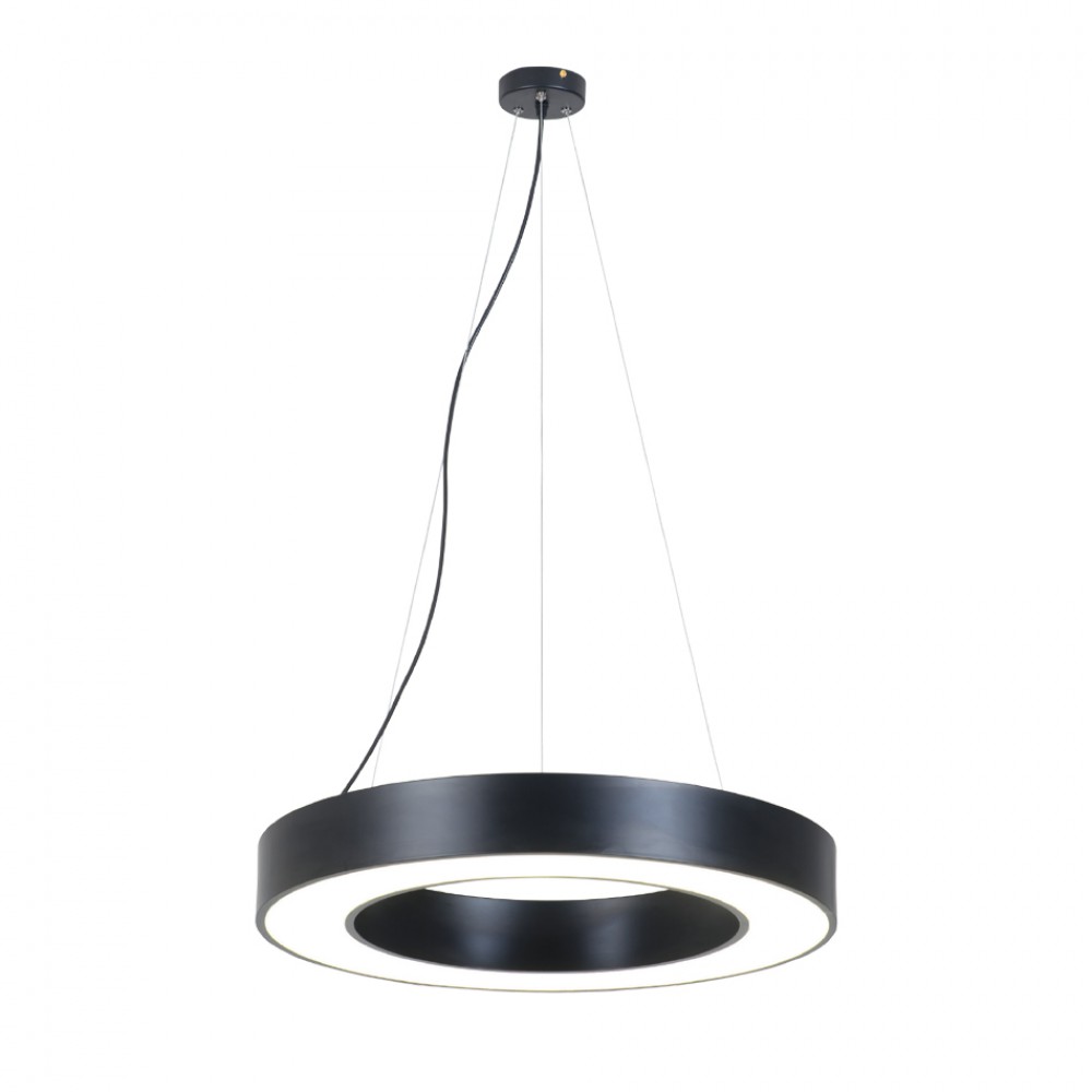 InLight Κρεμαστό φωτιστικό LED 70W 3000K σε μαύρη απόχρωση D:120cm (6041-120-BL)