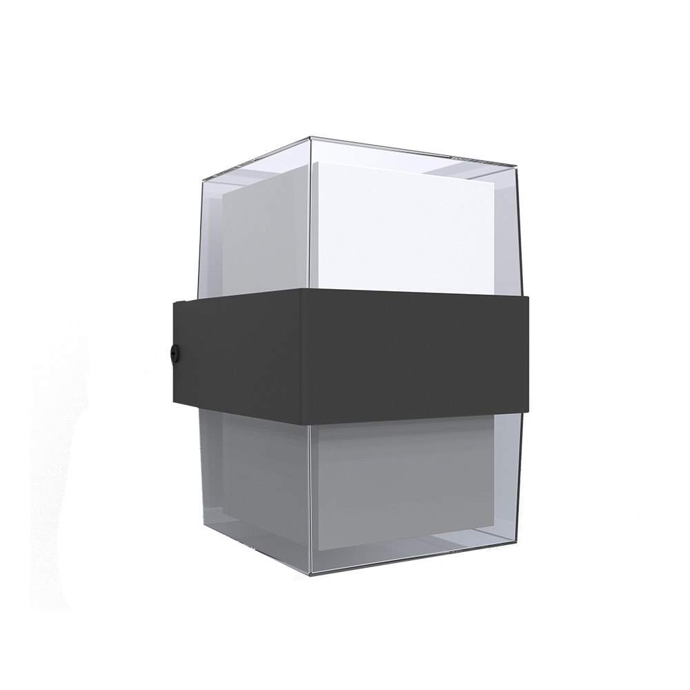 InLight Louise LED 8W 3000K Απλίκα Εξωτερικού Χώρου Ανθρακί D:10,5cmx13,3cm (80203341)