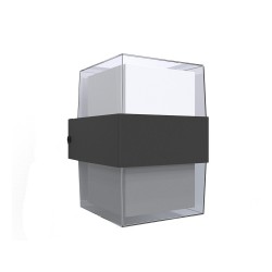 InLight Louise LED 8W 3000K Απλίκα Εξωτερικού Χώρου Ανθρακί D:10,5cmx13,3cm (80203341)