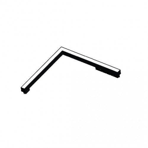 InLight Γραμμικό φωτιστικό γωνία LED 24W 3000K για μαγνητική ράγα σε μαύρη απόχρωση D:30cmX30cm (T05701-BL)