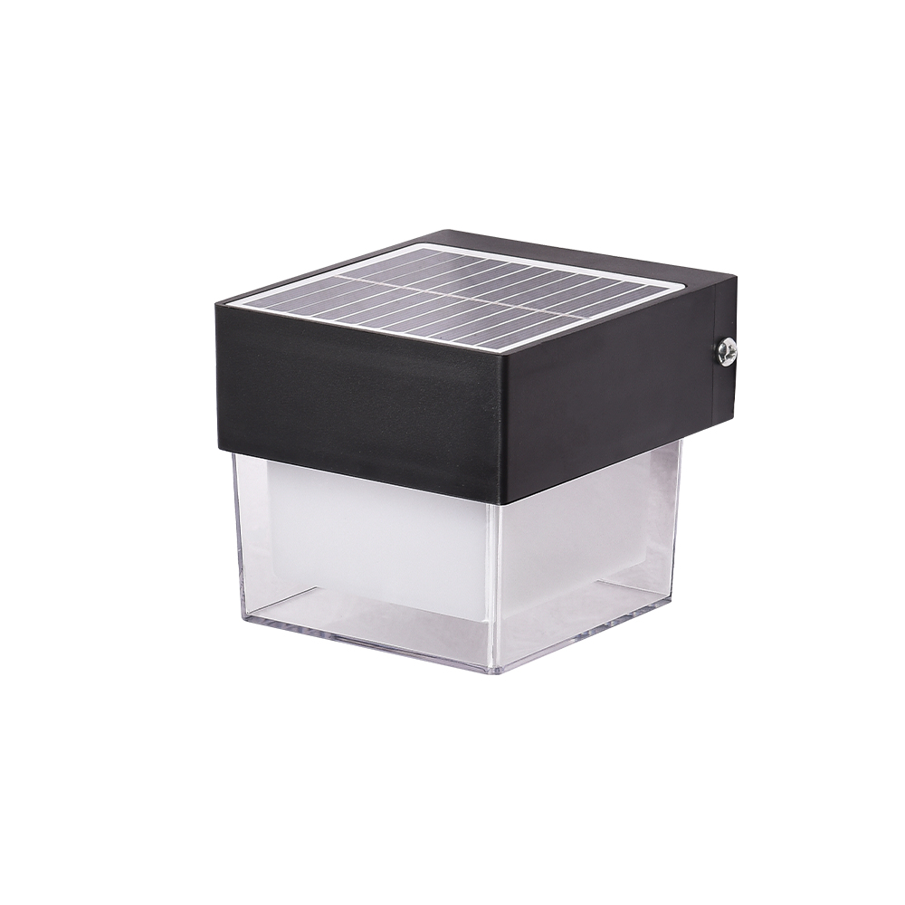 InLight Grenada-LED 2W 3CCT Solar Wall Light in Black Color (80204410S)