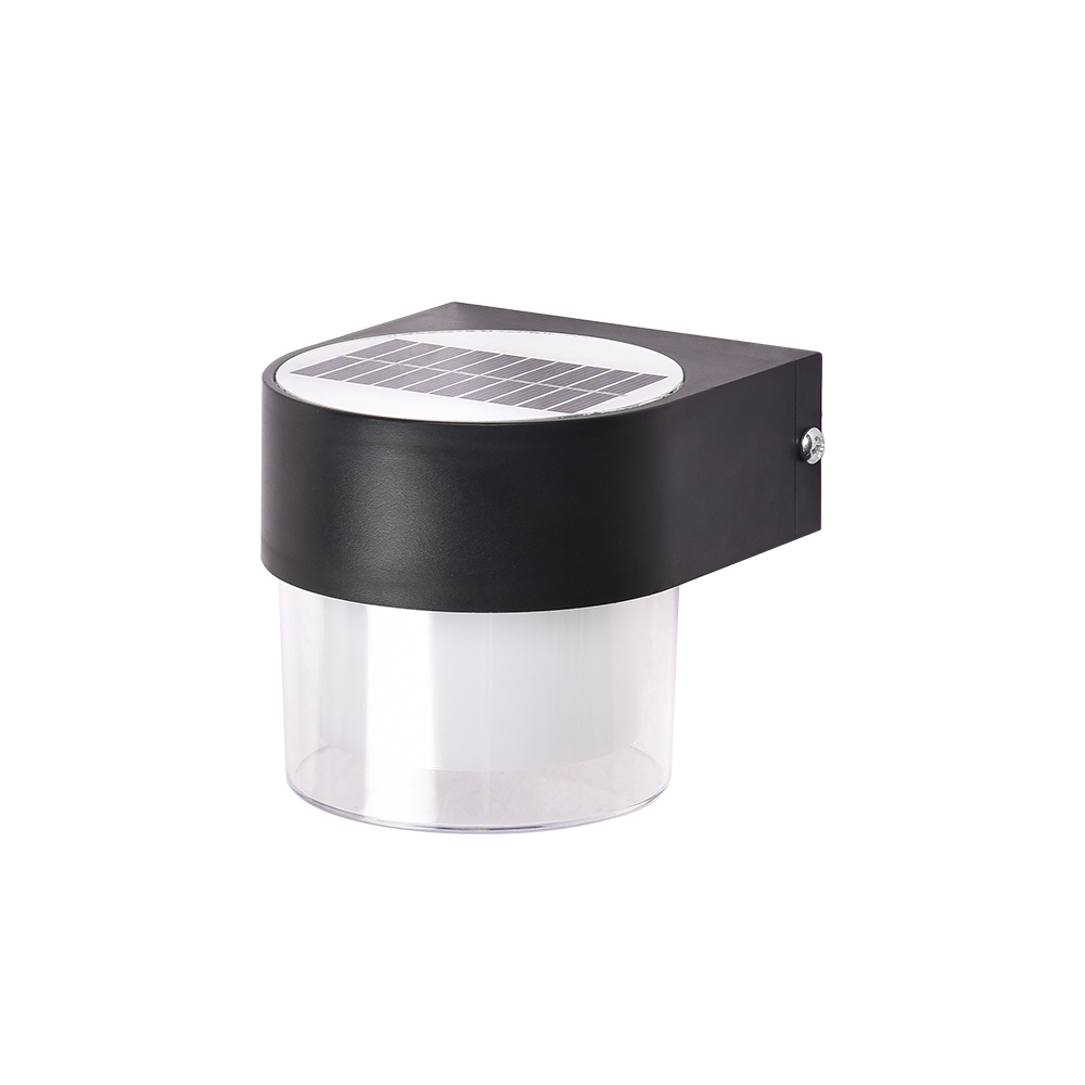 InLight Selwyn-LED 2W 3CCT Solar Wall Light in Black Color (80204510S)