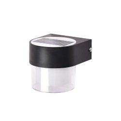 InLight Selwyn-LED 2W 3CCT Solar Wall Light in Black Color (80204510S)