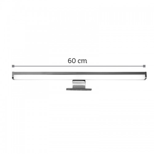 InLight Επιτοίχιο φωτιστικό LED 15W 4000K από πλαστικό σε χρώμιο απόχρωση D:60cm (1043-Α) ΜΕ ΤΡΕΙΣ ΤΡΟΠΟΥΣ ΤΟΠΟΘΕΤΗΣΗΣ