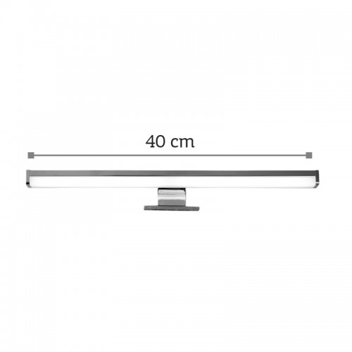 InLight Επιτοίχιο φωτιστικό LED 10W 4000K από πλαστικό σε χρώμιο απόχρωση D:40cm (1043-Β) ΜΕ ΤΡΕΙΣ ΤΡΟΠΟΥΣ ΤΟΠΟΘΕΤΗΣΗΣ