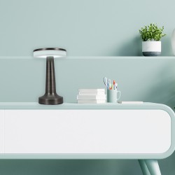 InLight Επιτραπέζιο επαναφορτιζόμενο φωτιστικό 3CCT σε μαύρη απόχρωση (3038-Black)