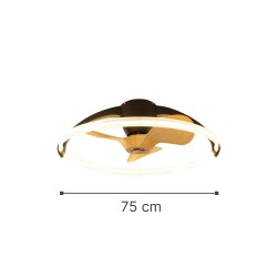 InLight Nettilling 80W 3CCT LED Ανεμιστήρας Οροφής Λευκός (101000510)