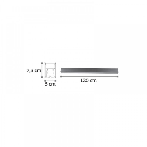 InLight Κρεμαστό φωτιστικό LED 40W 3CCT (By Switch) από αλουμίνιο σε μαύρη απόχρωση D:120cm (6072-120-BL)