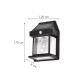 InLight Faber-LED 10W 3CCT Solar Wall Light in Black Color (80204411S)