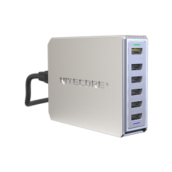 ΤΡΟΦΟΔΟΤΙΚΟ USB, NITECORE UA66Q desktop adaptor, 5V/10A, 68w Max,  High speed charging