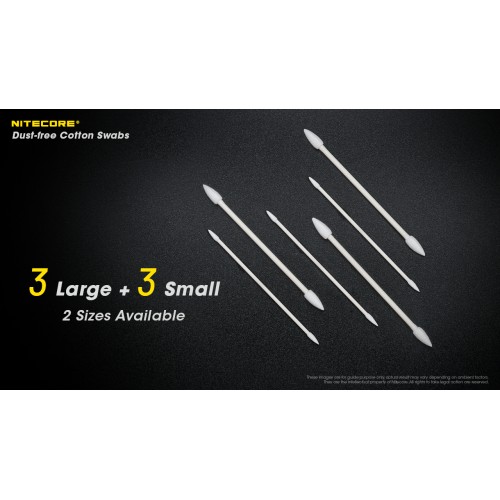 DUST-FREE COTTON SWABS
