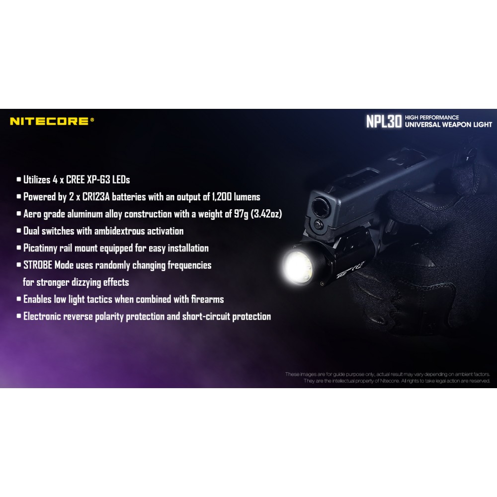 ΦΑΚΟΣ LED NITECORE NPL30, 2xCR123 included